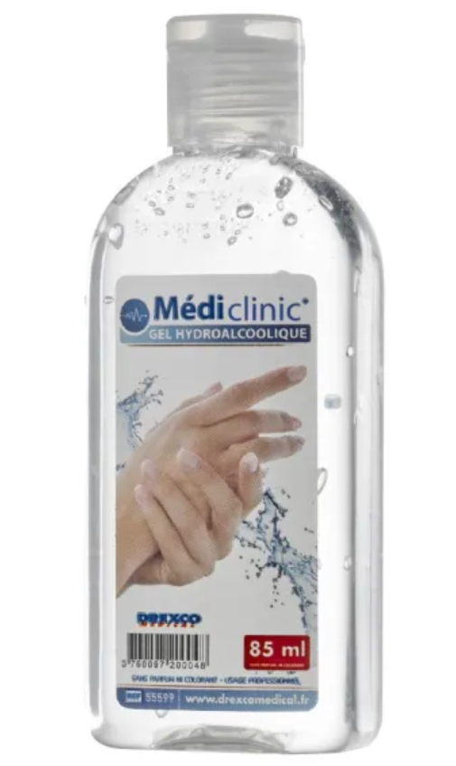 Gel hydroalcoolique virucide 85 mL - Mediclinic