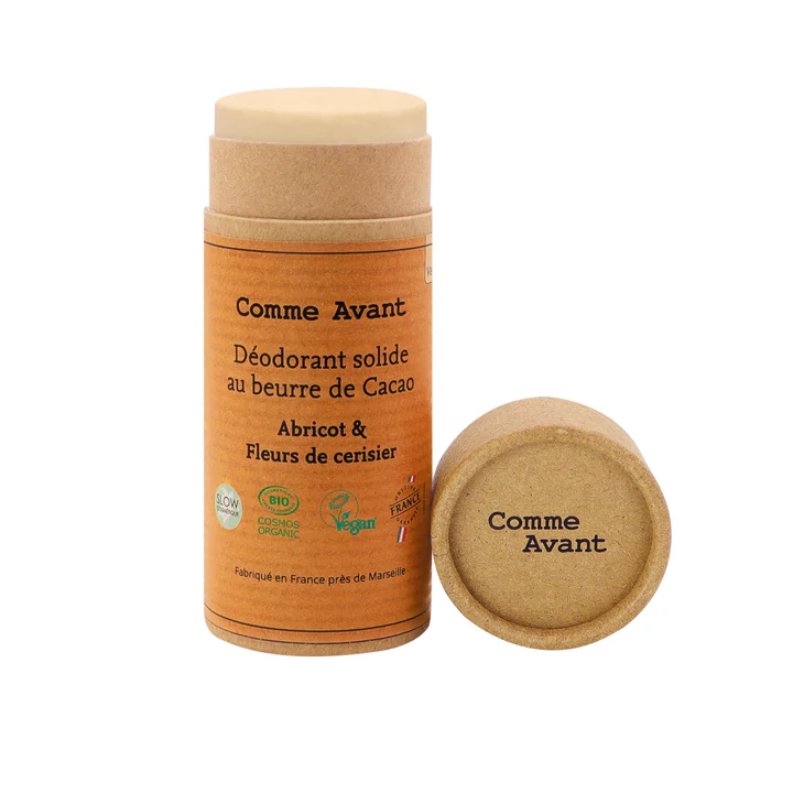 Comme Avant - Déodorant solide abricot & fleurs de cerisier -  Dès 7 ans - Femmes enceintes et allaitantes - Version 3